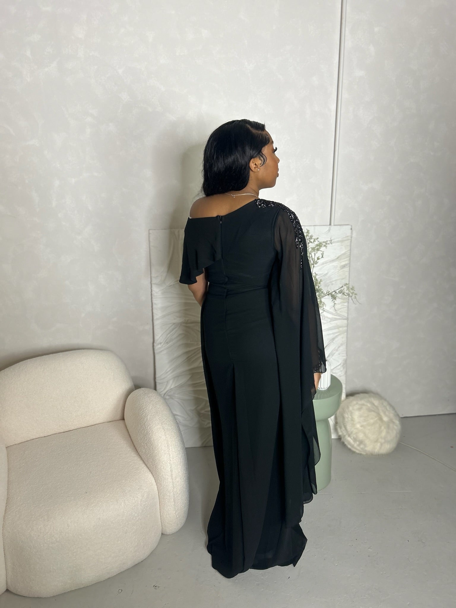 Shoulder Maxi Dress