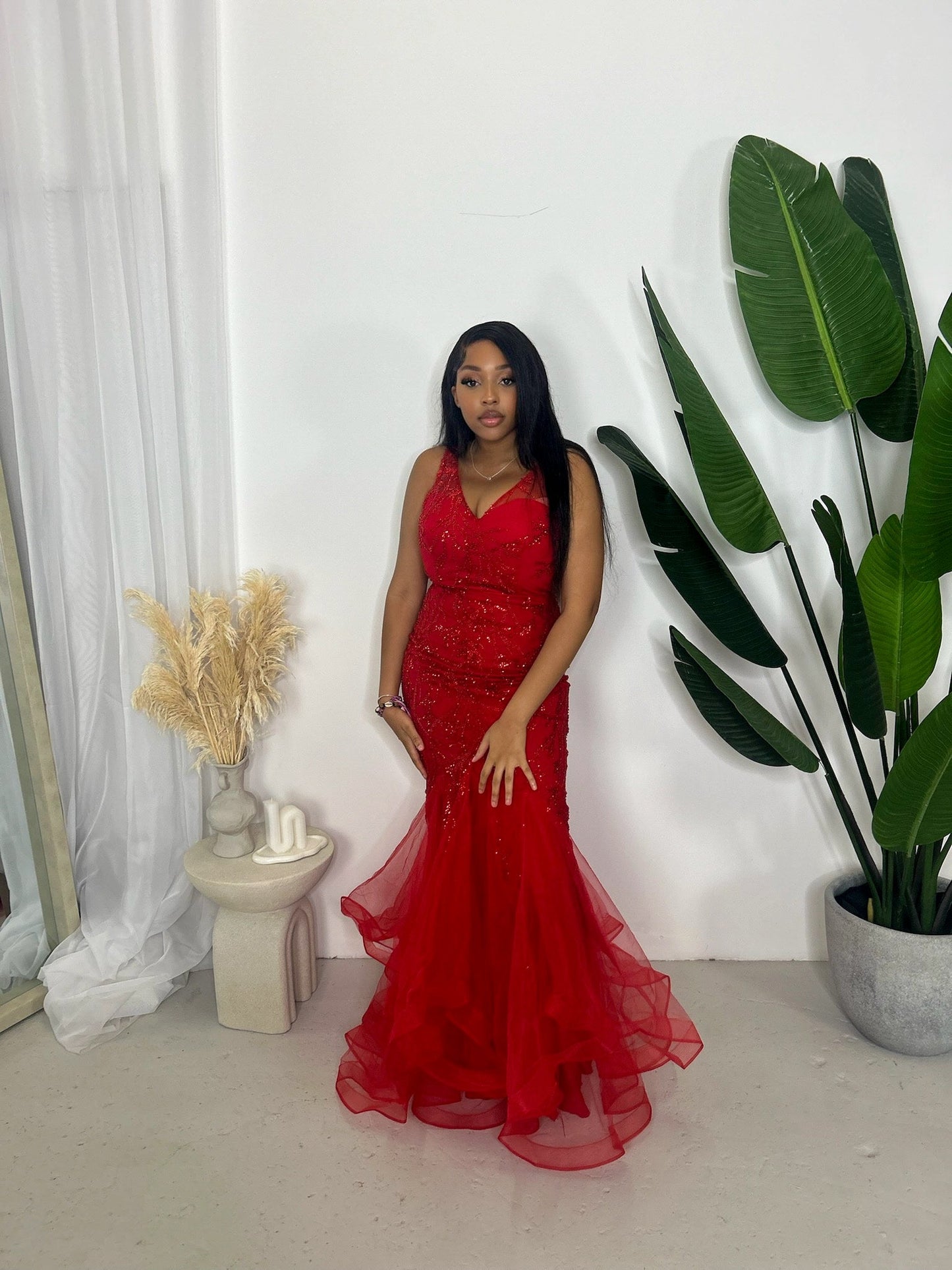 Valentine Fishtail Evening Gown