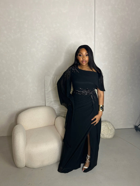 Shoulder Maxi Dress