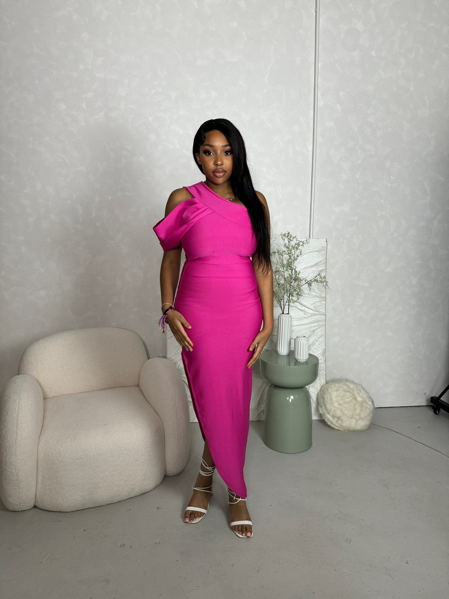 Barbra Bandage Midaxi Dress